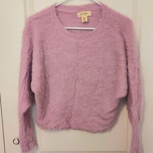 Jessica Simpson Faux Mohair Lilac Sweater